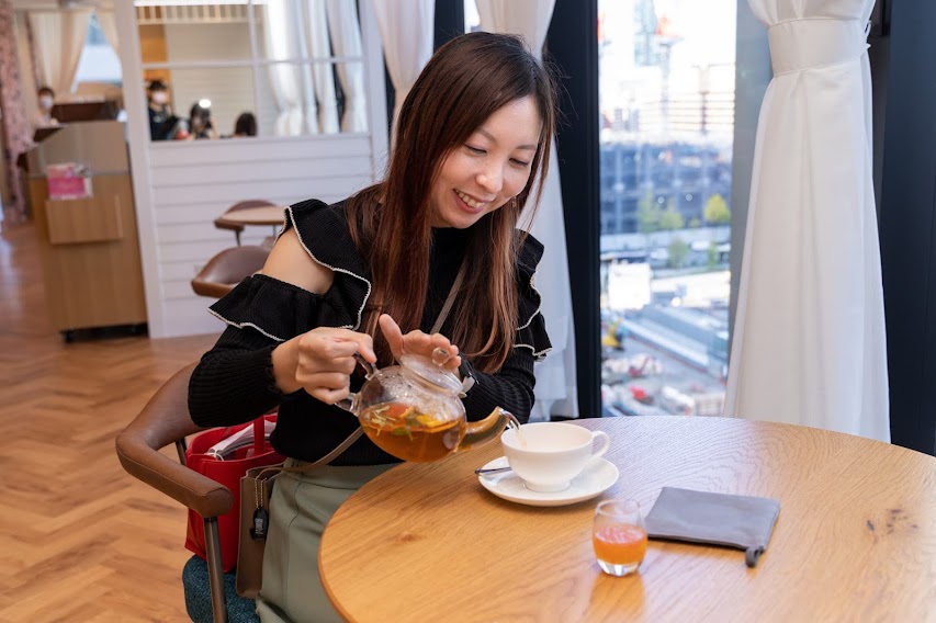 阪神梅田Afternoon Tea オレンジとルビーグレープフルーツのハーブティー